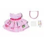 Φόρεμα κούκλας ZAPF BABY born φόρεμα με Pinplay για κούκλα 43 cm, πολύχρωμο, πτυσσόμενο, ηλικία 3+