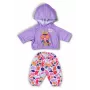 Σετ ρούχων κούκλας ZAPF BABY born Hoodie Outfit για κούκλες 43 cm, πολύχρωμο, συνιστώμενη ηλικία 3+
