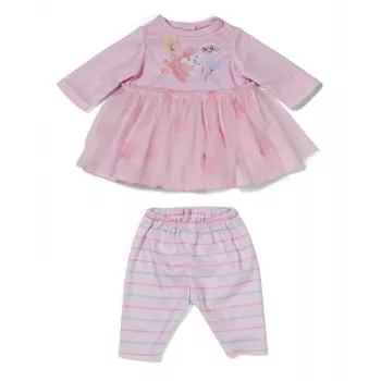 Σετ ρούχων κούκλας ZAPF BABY born φόρεμα Rose για κούκλες 36 cm, πολύχρωμο, πτυσσόμενο, ηλικία 1+