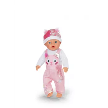 Σετ ρούχων κούκλας ZAPF BABY born ολόσωμη φόρμα με σκούφο για κούκλες 43 cm, πολύχρωμο, πτυσσόμενο, από 3 ετών