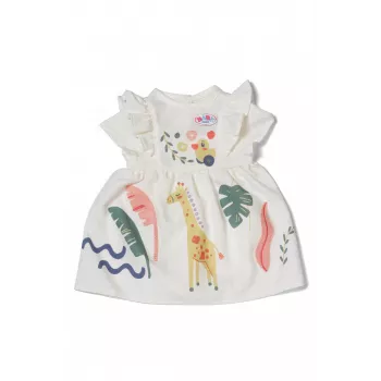 Φόρεμα κούκλας ZAPF BABY born Giraffe για κούκλες 43 cm, πολύχρωμο, πτυσσόμενο, από 3 ετών