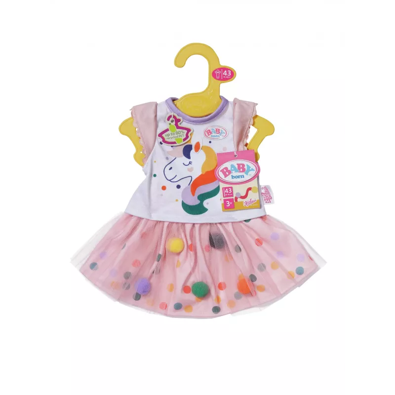 BABY born Tutu φόρεμα μονόκερου 43cm φόρεμα κούκλας