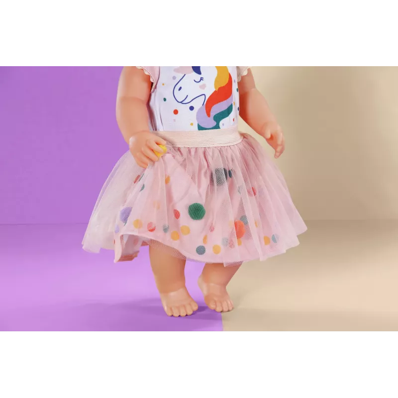 BABY born Tutu φόρεμα μονόκερου 43cm φόρεμα κούκλας