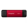 Εξωτερικός SSD Kingston 512 GB Dual USB-A/USB-C φορητός, USB 3.2 Gen 2, ανάγνωση 1050 MB/s, εγγραφή 950 MB/s, μαύρο/κόκκινο