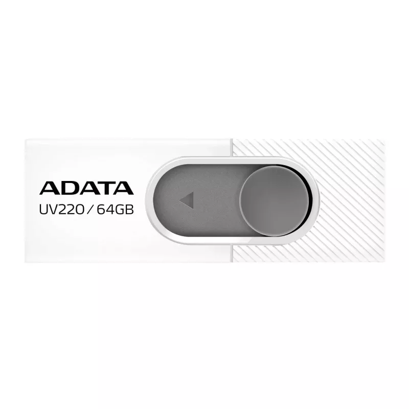 ADATA UV220 USB flash drive 64 GB USB Type-A 2.0 γκρι, λευκό
