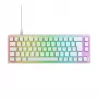 CHERRY XTRFY K5V2 RGB συμπαγές ενσύρματο μηχανικό gaming πληκτρολόγιο 65%, CHERRY MX2A Red, γερμανική διάταξη QWERTZ, λευκό