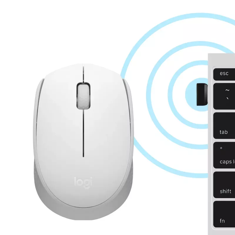 LOGITECH M171 Ασύρματο Ποντίκι Off White Emea