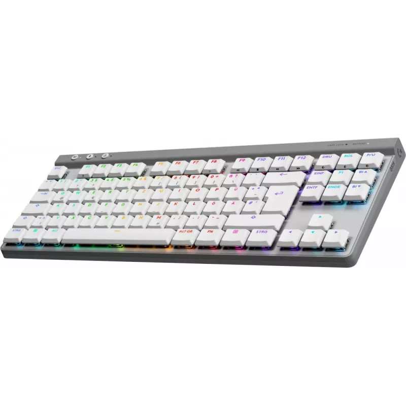 Ασύρματο gaming πληκτρολόγιο Logitech G515 LIGHTSPEED TKL, QWERTZ γερμανικό, λευκό