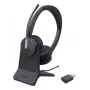 Yealink WH64 Hybrid Dual με Σταθμό Φόρτισης Teams Headset