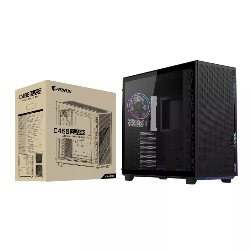 Κουτί PC GIGABYTE C400 Midi Tower μαύρο