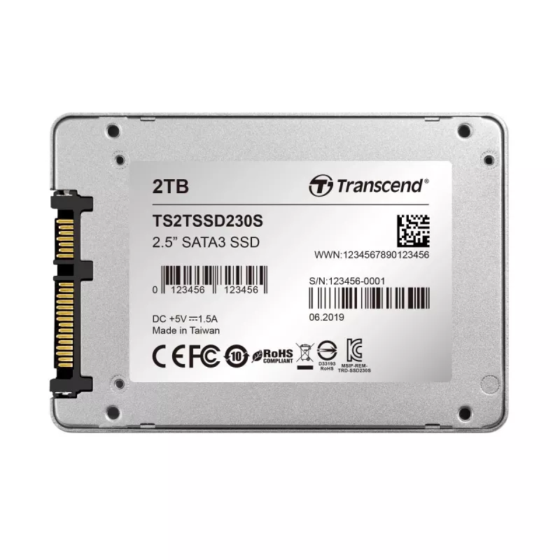 TRANSCEND SSD 230s 2TB 2,5 ίντσες SATA III 6 Gb/s TLC θήκη αλουμινίου