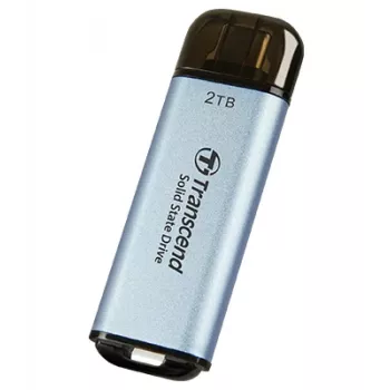 TRANSCEND Esd300c - 2TB φορητός SSD - USB Type-C - 3D NAND Flash - γαλάζιο