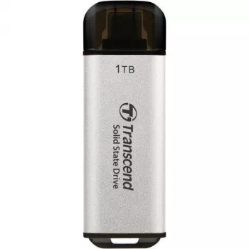 TRANSCEND Esd300s - 1TB φορητός SSD - USB Type-C - 3D-NAND-Flash - ασημί
