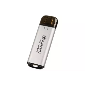 TRANSCEND Esd300s - 2TB φορητός SSD - USB Type-C - 3D Nand Flash - ασημί