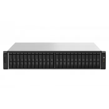 QNAP TS-h2490FU NAS Rack (2U) EPYC 7302P 128 GB DDR4 0 TB QuTS hero Black, γκρι