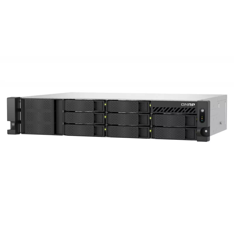 QNAP TS-855EU-8G NAS/Storage Server Rack (2U) Intel Atom® C5125 8 GB DDR4 0 TB QuTS hero Black