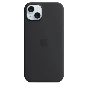 Θήκη Apple iPhone 15 Plus Silicone Case με MagSafe Μαύρο