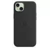 Θήκη Apple iPhone 15 Plus Silicone Case με MagSafe Μαύρο