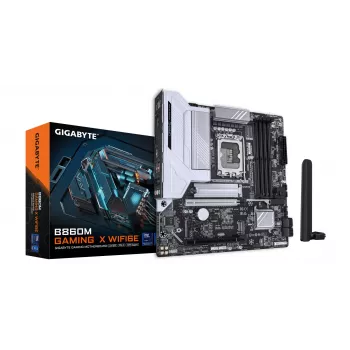 Μητρική GIGABYTE B860M GAMING X WIFI6E - Intel Core Ultra Series CPUs, 8+1+2+2 φάσεις VRM, έως 9200MHz DDR5, 1xPCIe 5.0 + 1xPCIe 4.0 M.2, 2.5GbE LAN, WIFI 6E, USB 4