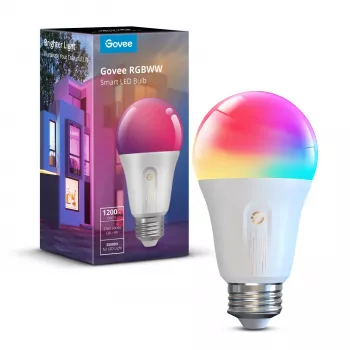 Govee H60093C1 Έξυπνος λαμπτήρας, 1200 lm, WLAN & Bluetooth, 12 W, E26, λευκό