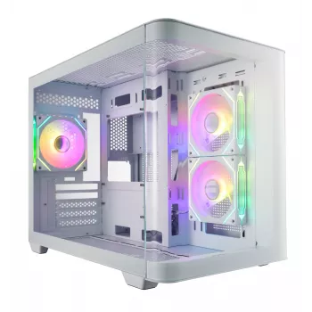 FSP S380-WA Κουτί Mini Tower mITX, mATX Λευκό ARGB