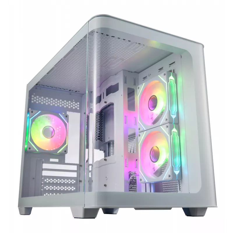 FSP S380-WA Κουτί Mini Tower mITX, mATX Λευκό ARGB