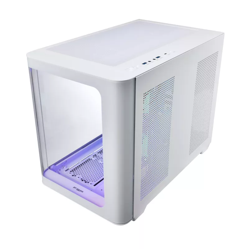 FSP S380-WA Κουτί Mini Tower mITX, mATX Λευκό ARGB