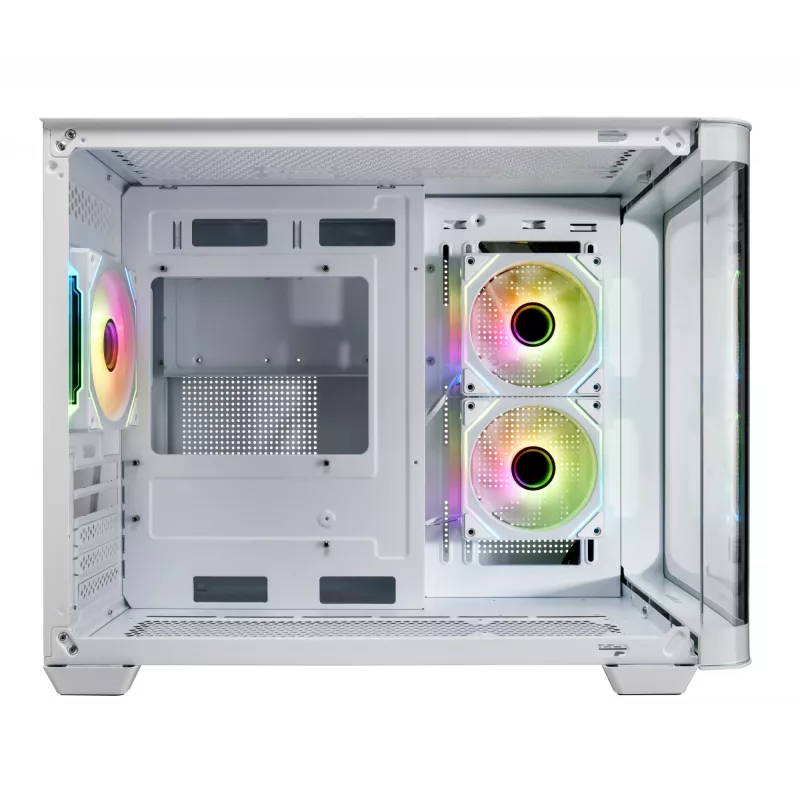 FSP S380-WA Κουτί Mini Tower mITX, mATX Λευκό ARGB