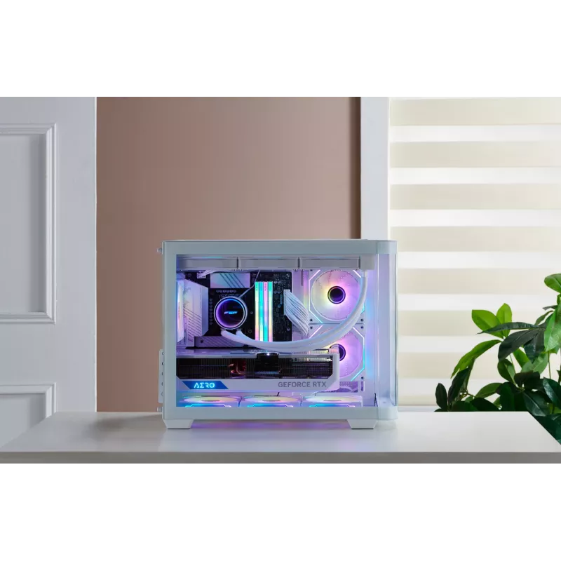 FSP S380-WA Κουτί Mini Tower mITX, mATX Λευκό ARGB
