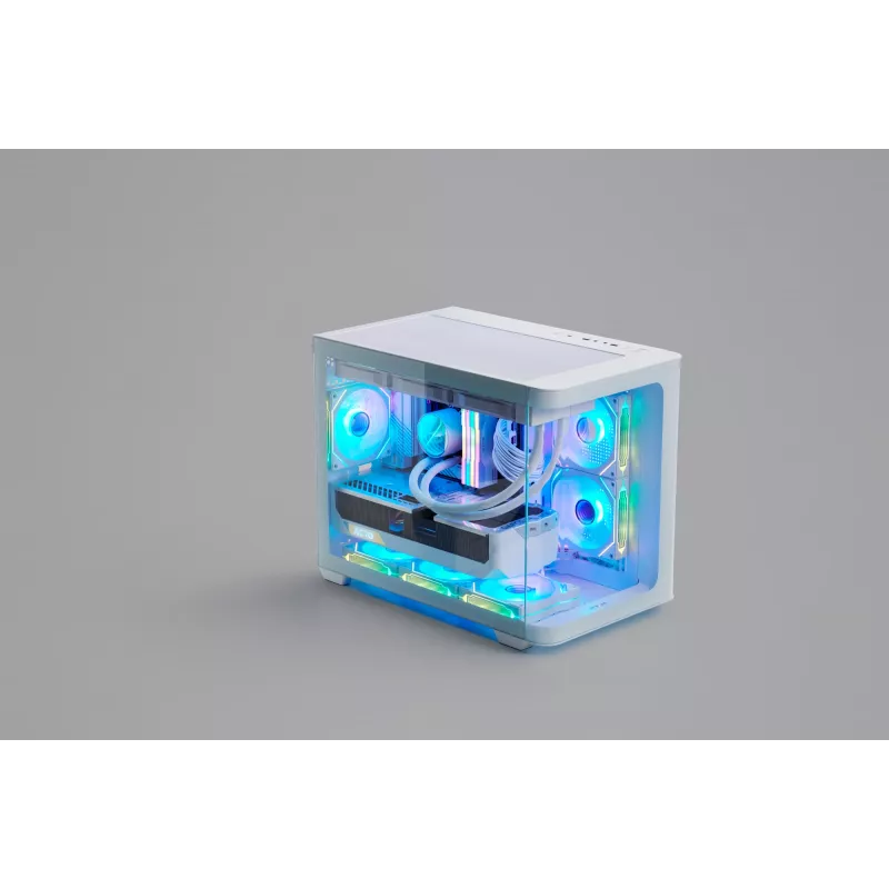 FSP S380-WA Κουτί Mini Tower mITX, mATX Λευκό ARGB