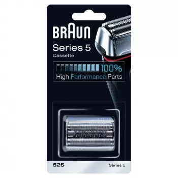Braun Series 5 52S ανταλλακτική κασέτα κεφαλής ηλεκτρικής ξυριστικής μηχανής – ασημί