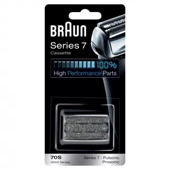 Braun Series 7 70S ανταλλακτική κασέτα κεφαλής ηλεκτρικής ξυριστικής μηχανής – ασημί