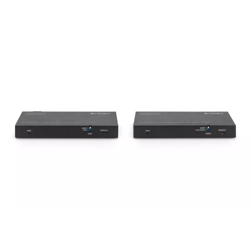 Σετ επέκτασης HDBaseT KVM DIGITUS 150m 4K/60Hz. USB 2.0. PoC. IR. Μαύρο