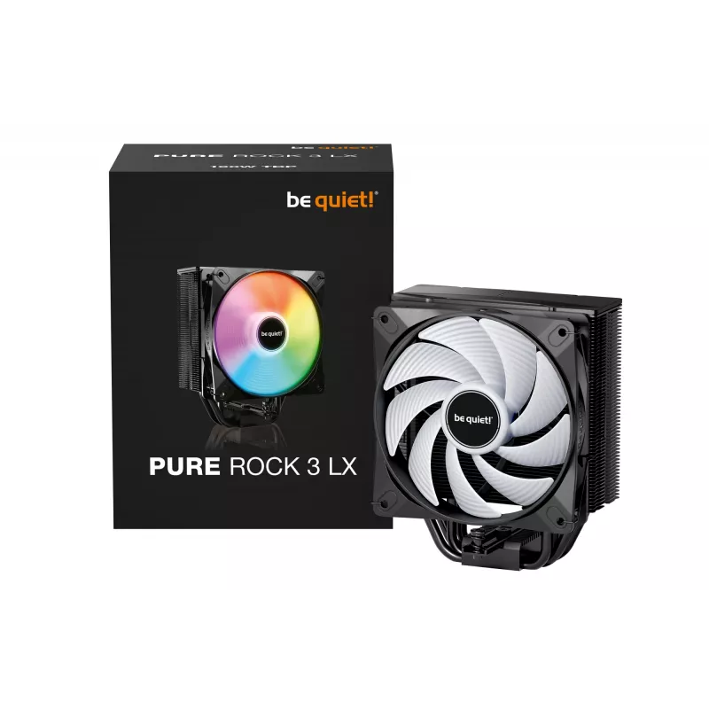 be quiet! Pure Rock 3 LX ψύκτρα επεξεργαστή αέρα 12 cm μαύρη 1 τεμ.