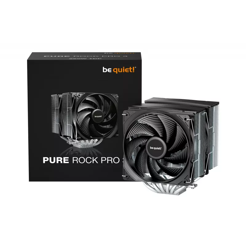 be quiet! Pure Rock Pro 3 ψύκτρα επεξεργαστή αέρα 12 cm ασημί 1 τεμ.
