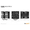 be quiet! Pure Rock Pro 3 ψύκτρα επεξεργαστή αέρα 12 cm ασημί 1 τεμ.