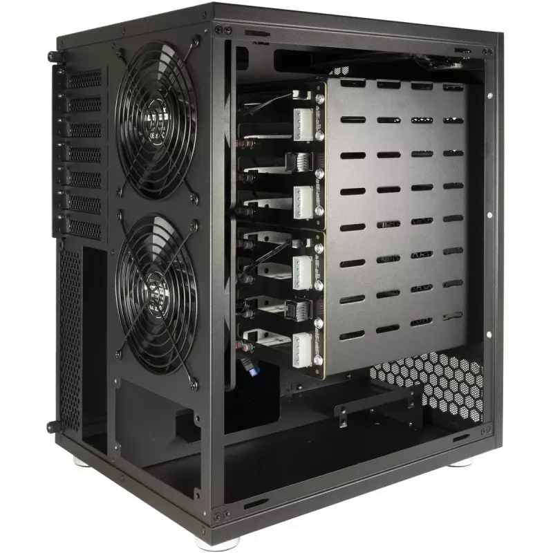 Θήκη HDD Inter-Tech NAS-8 2,5/3,5 ίντσες μαύρο