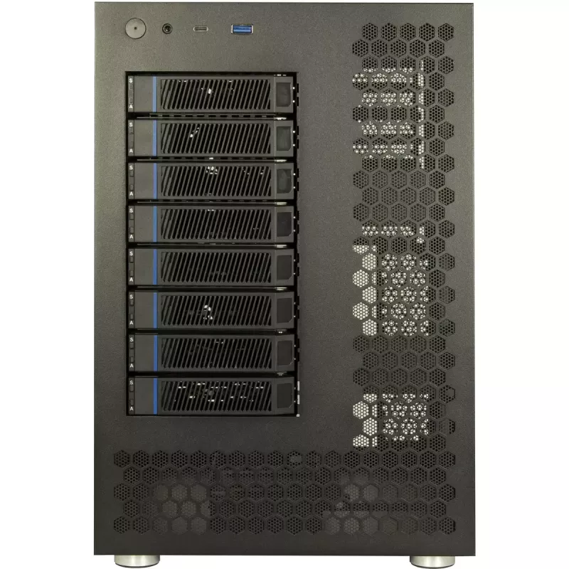 Θήκη HDD Inter-Tech NAS-8 2,5/3,5 ίντσες μαύρο
