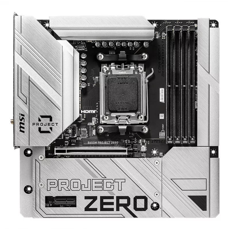 MSI B650M PROJECT ZERO Μητρική κάρτα AMD B650 Socket AM5 micro ATX
