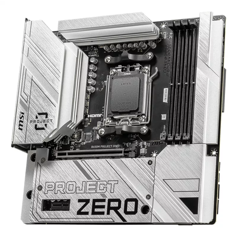 MSI B650M PROJECT ZERO Μητρική κάρτα AMD B650 Socket AM5 micro ATX