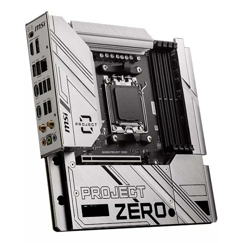 MSI B650M PROJECT ZERO Μητρική κάρτα AMD B650 Socket AM5 micro ATX