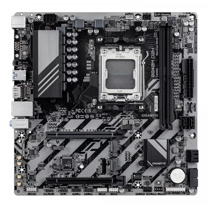 Μητρική κάρτα GIGABYTE B840M D2H, AMD Ryzen 9000, Socket AM5, Micro ATX