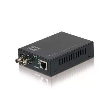 LevelOne μετατροπέας μέσου RJ45 σε ST Fast Ethernet, πολύτροπη ίνα, 2 km