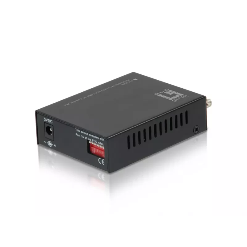 LevelOne μετατροπέας μέσου RJ45 σε ST Fast Ethernet, πολύτροπη ίνα, 2 km