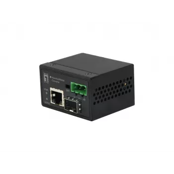 LevelOne μετατροπέας μέσου RJ45 σε SFP Fast Ethernet βιομηχανικός, -40°C έως 75°C