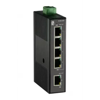 Unmanaged διακόπτης LevelOne 5-Port Fast Ethernet βιομηχανικός διακόπτης