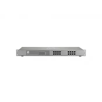 LevelOne 16-Port Fast Ethernet PoE διακόπτης, 802.3at/af PoE, 120W