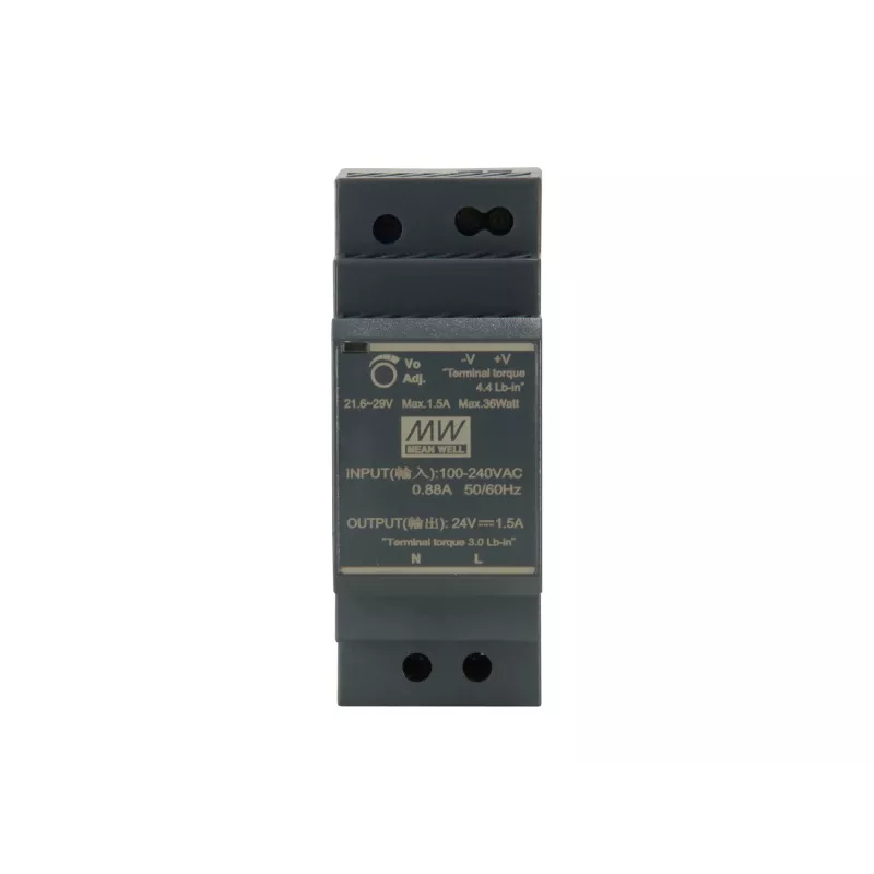 LevelOne 24 V DC βιομηχανικό τροφοδοτικό, 30 W, ράγα DIN