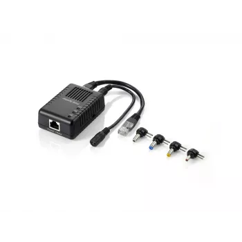 LevelOne Fast Ethernet PoE splitter, 802.3af PoE, έξοδος 5-12V DC