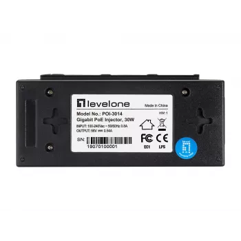LevelOne POI-3014 προσαρμογέας PoE Fast Ethernet, Gigabit Ethernet 52 V